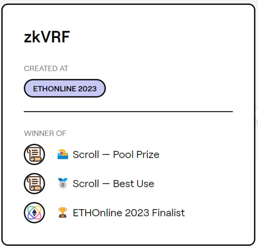 ゼロ知識証明（ZKPs）を活用した、検証可能なオンチェーン乱数生成（VRF）の新たな方法です。