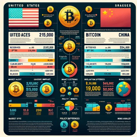 アメリカ vs 中国 のビットコイン儲備が明らかに